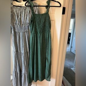 Abercrombie Smocked Midi Dress